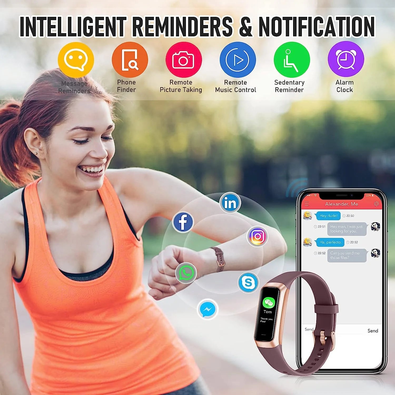 Fitness Tracker, 1.10''AMOLED Touch Color Screen Activity Tracker with 24/7 Heart Rate, Sleep Tracking, 25 Sports, Step Calorie Counter Pedometer