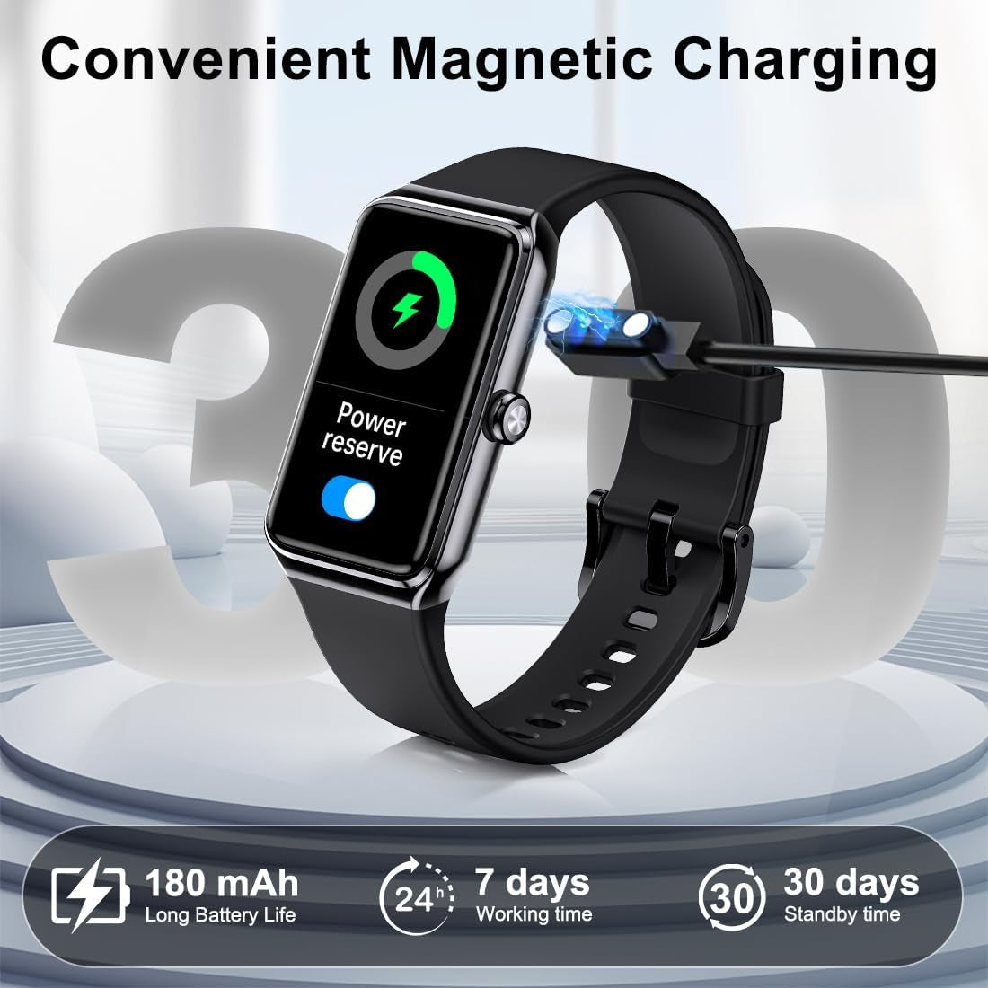 Fitness Tracker- Smart Watch with 1.47" Health Activity Trackers 24/7 Heart Rate,Stress Management, Monitor Blood Oxygen, Sleep Tracking Fitness Watch for Android Iphone Women Men (Black)