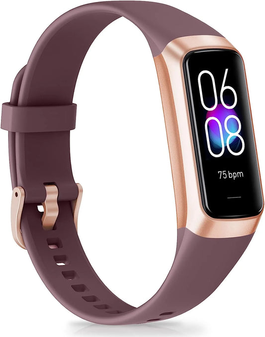 Fitness Tracker, 1.10''AMOLED Touch Color Screen Activity Tracker with 24/7 Heart Rate, Sleep Tracking, 25 Sports, Step Calorie Counter Pedometer