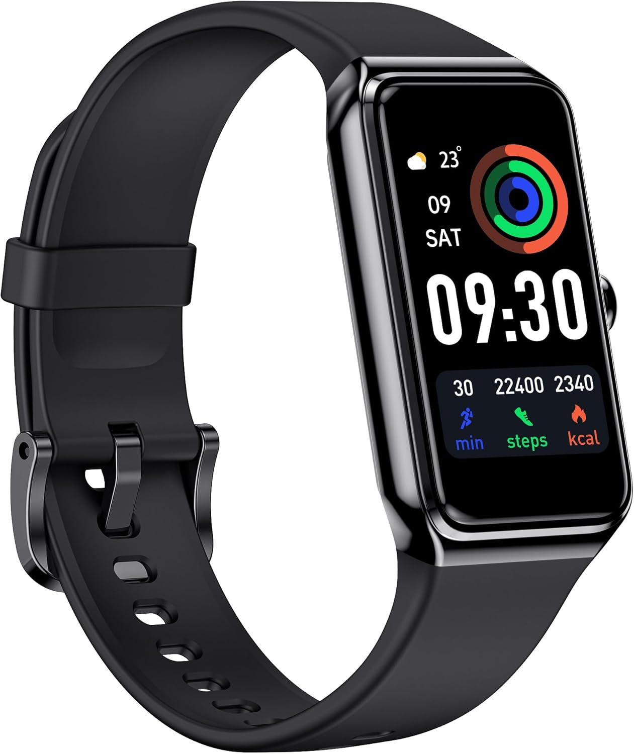 Fitness Tracker- Smart Watch with 1.47" Health Activity Trackers 24/7 Heart Rate,Stress Management, Monitor Blood Oxygen, Sleep Tracking Fitness Watch for Android Iphone Women Men (Black)