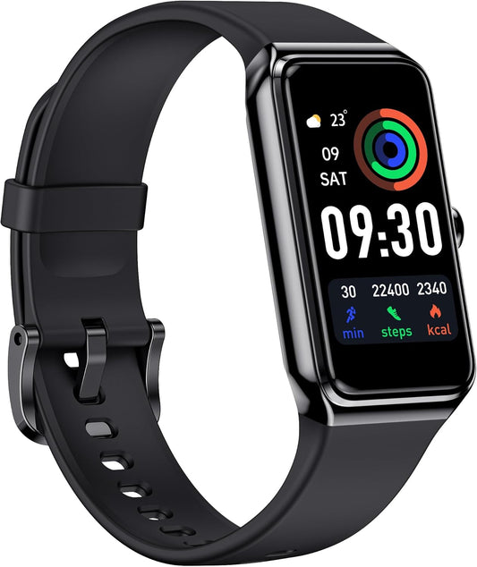 Fitness Tracker- Smart Watch with 1.47" Health Activity Trackers 24/7 Heart Rate,Stress Management, Monitor Blood Oxygen, Sleep Tracking Fitness Watch for Android Iphone Women Men (Black)